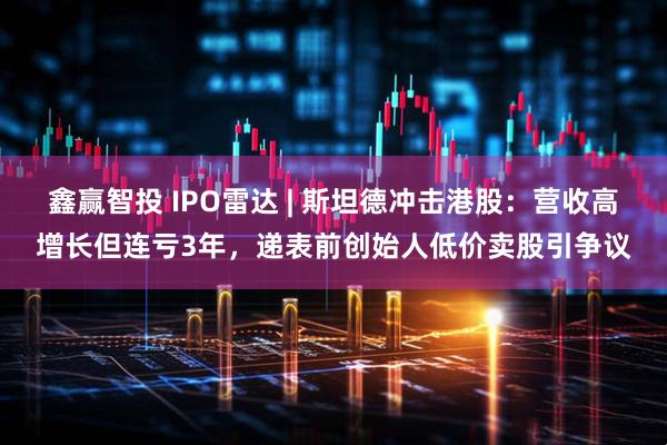 鑫赢智投 IPO雷达 | 斯坦德冲击港股：营收高增长但连亏3年，递表前创始人低价卖股引争议