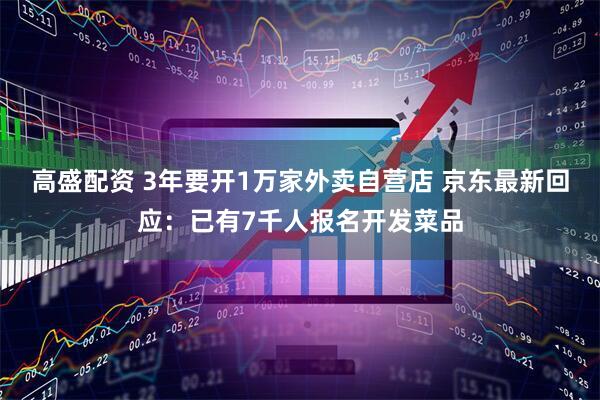 高盛配资 3年要开1万家外卖自营店 京东最新回应：已有7千人报名开发菜品