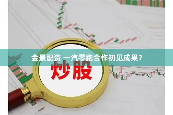 金景配资 一汽零跑合作初见成果？