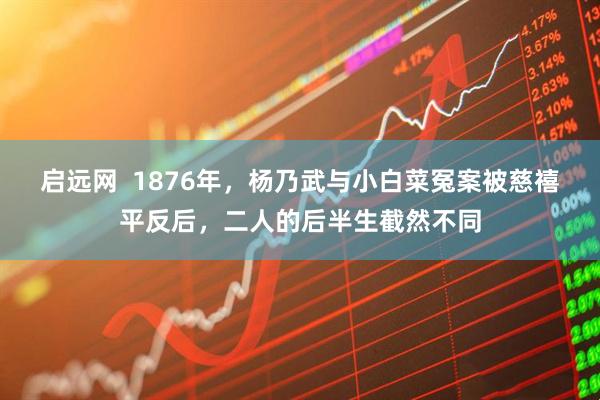 启远网  1876年，杨乃武与小白菜冤案被慈禧平反后，二人的后半生截然不同