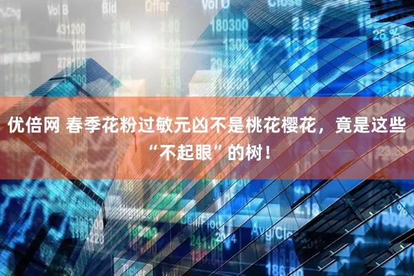 优倍网 春季花粉过敏元凶不是桃花樱花，竟是这些“不起眼”的树！